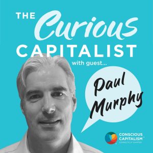 The Curious Capitalist podcast cover with Paul Murphy. Paul is a white man