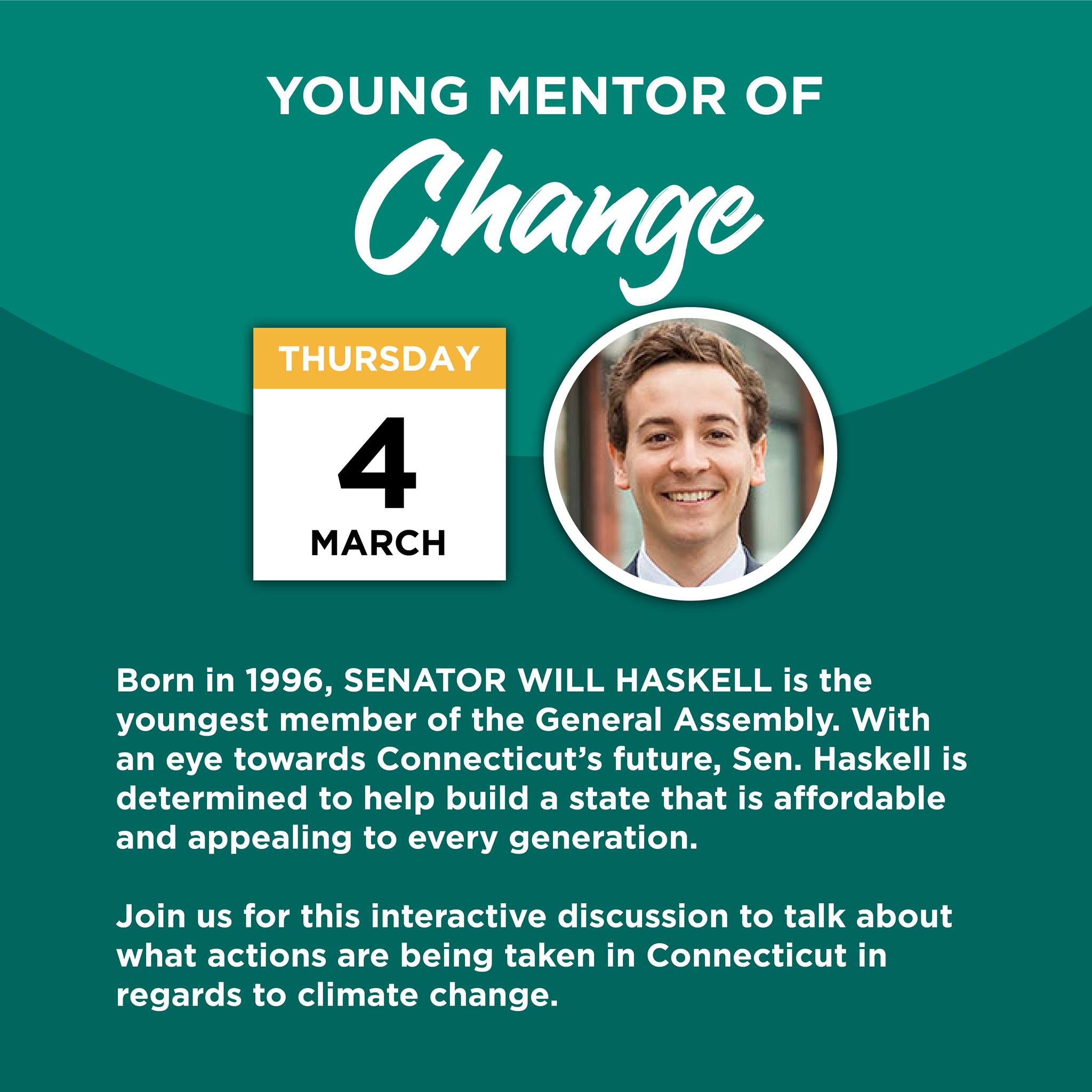 Young Mentor of Change – Senator Will Haskell